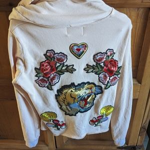 NWOT- Hoodie Sweatshirt, pale pink, Nation LTD, women's small